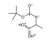 hydroxy-[1-[(2-methylpropan-2-yl)oxycarbonylamino]ethyl]-oxophosphanium结构式