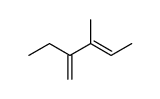 (E)-2-ethyl-3-methyl-penta-1,3-diene Structure