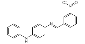 4-[(3-nitrophenyl)methylideneamino]-N-phenyl-aniline Structure