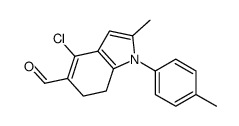 4-chloro-2-methyl-1-(4-methylphenyl)-6,7-dihydroindole-5-carbaldehyde Structure