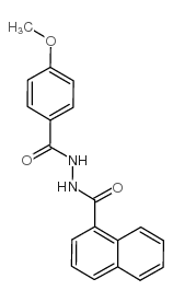 1-(4-甲氧苯甲酰基)-2-(1-萘甲酰基)-肼结构式
