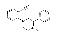 2-(4-methyl-3-phenylpiperazinyl)pyridine-3-carbonitrile结构式