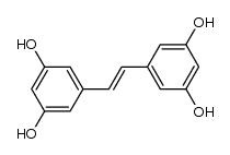 (E)-1-(3,5-dihydroxyphenyl)-2-(3,5-dihydroxyphenyl)ethene Structure