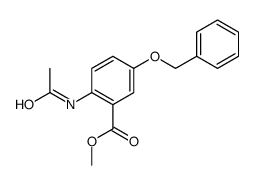 2-(Acetylamino)-5-(phenylmethoxy)-benzoic Acid Methyl Ester结构式