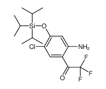 2-Trifluoroacetyl-4-chloro-5-triisopropylsilyloxyaniline Structure