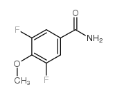 3,5-二氟-4-甲氧基苯甲酰胺结构式