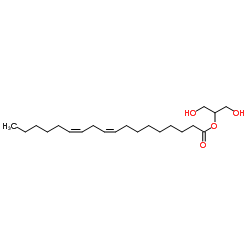 2-亚麻酰基-rac-甘油结构式