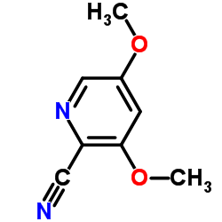 3,5-Dimethoxy-2-pyridinecarbonitrile Structure