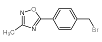 5-[4-(溴甲基苯基]-3-甲基-1,2,4-氧二唑结构式