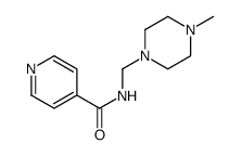 N-[(4-methylpiperazin-1-yl)methyl]pyridine-4-carboxamide结构式