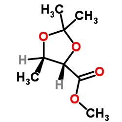 (4S,5R)-2,2,5-三甲基-1,3-二氧戊环-4-羧酸甲酯结构式