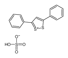 3,5-diphenyldithiol-1-ium,hydrogen sulfate Structure