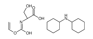 N-[(vinyloxy)carbonyl]-L-serine, compound with dicyclohexylamine (1:1)结构式