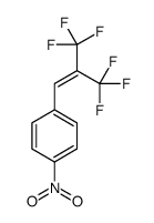 1-nitro-4-[3,3,3-trifluoro-2-(trifluoromethyl)prop-1-enyl]benzene结构式
