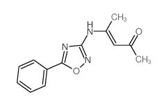 3-Penten-2-one,4-[(5-phenyl-1,2,4-oxadiazol-3-yl)amino]-结构式