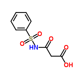 3-Oxo-3-[(phenylsulfonyl)amino]propanoic acid结构式