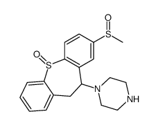 3-methylsulfinyl-5-piperazin-1-yl-5,6-dihydrobenzo[b][1]benzothiepine 11-oxide Structure