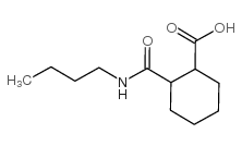 2-[(丁基氨基)羰基]环己烷羧酸结构式