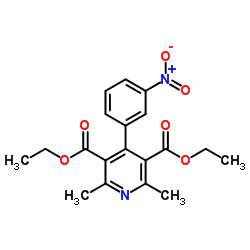 3,5-Pyridinedicarboxylicacid, 2,6-dimethyl-4-(3-nitrophenyl)-, 3,5-diethyl ester picture