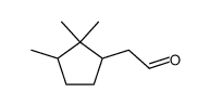 2-(2,2,3-trimethylcyclopent-1-yl)acetaldehyde结构式