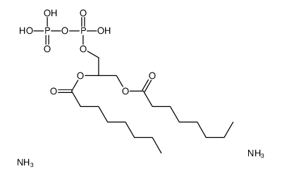 dioctanoylglycerol pyrophosphate (ammonium salt) Structure