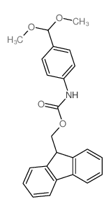 (9H-fluoren-9-yl)methyl (4-(dimethoxymethyl)phenyl)carbamate结构式
