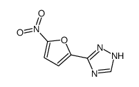3-(5-NITROFURAN-2-YL)-1H-1,2,4-TRIAZOLE结构式
