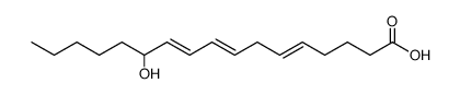 12-hydroxy-5,8,10-heptadecatrienoic acid structure