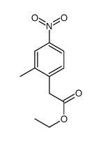 2-(2-甲基-4-硝基苯基)乙酸乙酯结构式