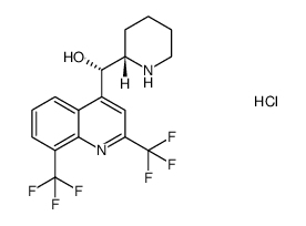 (+)-threo-mefloquine*HCl Structure