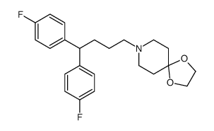 8-[4,4-bis(4-fluorophenyl)butyl]-1,4-dioxa-8-azaspiro[4.5]decane结构式