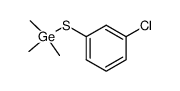 m-ClC6H4SGe(CH3)3 Structure