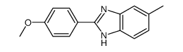 2-(4-甲氧基苯基)-5-甲基-1H-苯并咪唑结构式