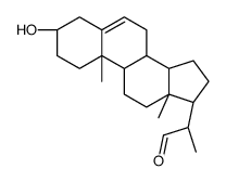 (3β,20S)-20-Formyl-3-hydroxy-5-pregnene Structure
