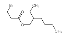 Propanoic acid, 3-bromo-, 2-ethylhexyl ester structure