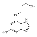 N-butyl-5H-purine-2,6-diamine Structure