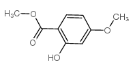 4-甲氧基水杨酸甲酯结构式