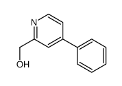 (4-苯基吡啶-2-基)甲醇结构式