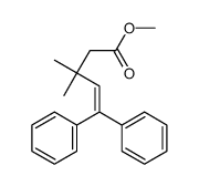 methyl 3,3-dimethyl-5,5-diphenylpent-4-enoate结构式