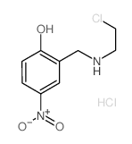 Phenol,2-[[(2-chloroethyl)amino]methyl]-4-nitro-, hydrochloride (1:1) Structure