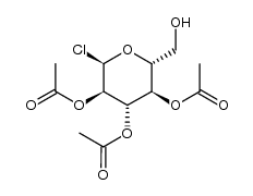 O2,O3,O4-triacetyl-α-D-glucopyranosyl chloride结构式