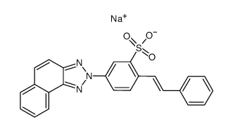 4-naphtho[1,2-d][1,2,3]triazol-2-yl-trans()-stilbene-2-sulfonic acid , sodium-salt Structure