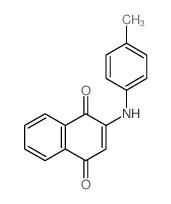 2-[(4-methylphenyl)amino]naphthalene-1,4-dione结构式