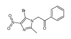2-(5-bromo-2-methyl-4-nitroimidazol-1-yl)-1-phenylethanone结构式