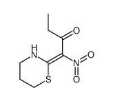 1-nitro-1-(1,3-thiazinan-2-ylidene)butan-2-one Structure