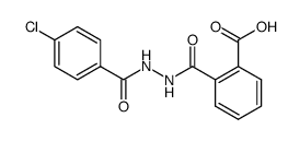 2-{[2-(4-chlorobenzoyl)hydrazino]carbonyl}benzoic acid Structure