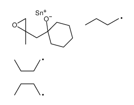 tributyl-[1-[(2-methyloxiran-2-yl)methyl]cyclohexyl]oxystannane Structure