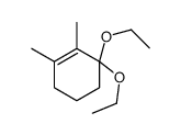 3,3-diethoxy-1,2-dimethylcyclohexene Structure