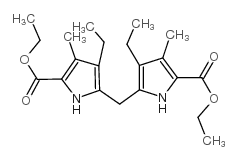 5,5'-亚甲基双(4-乙基-3-甲基-2-吡咯羧酸二乙酯)结构式