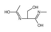(2S)-2-acetamido-3-hydroxy-N-methylpropanamide Structure